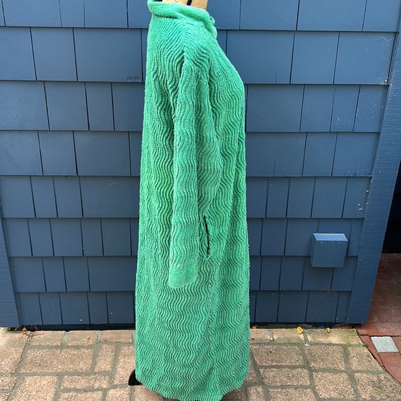Vintage Terry Cloth Robe long thick zip front large - Picture 5 of 16